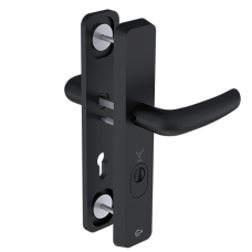 Deur&shy;be&shy;slag kruk/kruk PC55 met kern&shy;trek&shy;be&shy;vei&shy;li&shy;ging zwart - SKG3