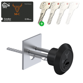 M&C Condor losse staartcilinder - Zwart - SKG***
